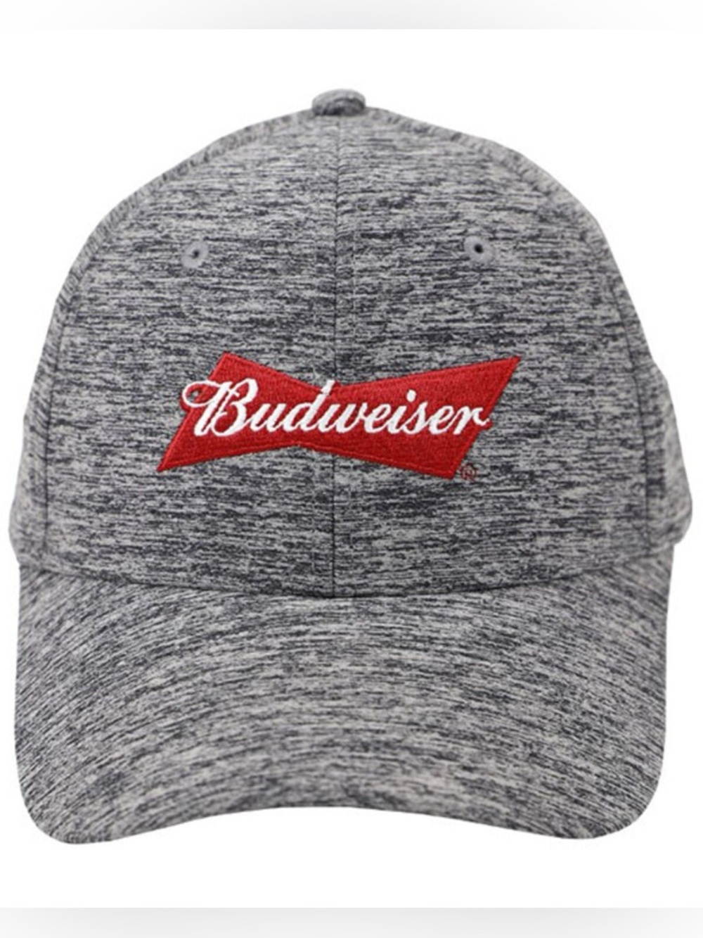 Budweiser Heather Grey Embroidered Logo Baseball Cap - Picture 2 of 5